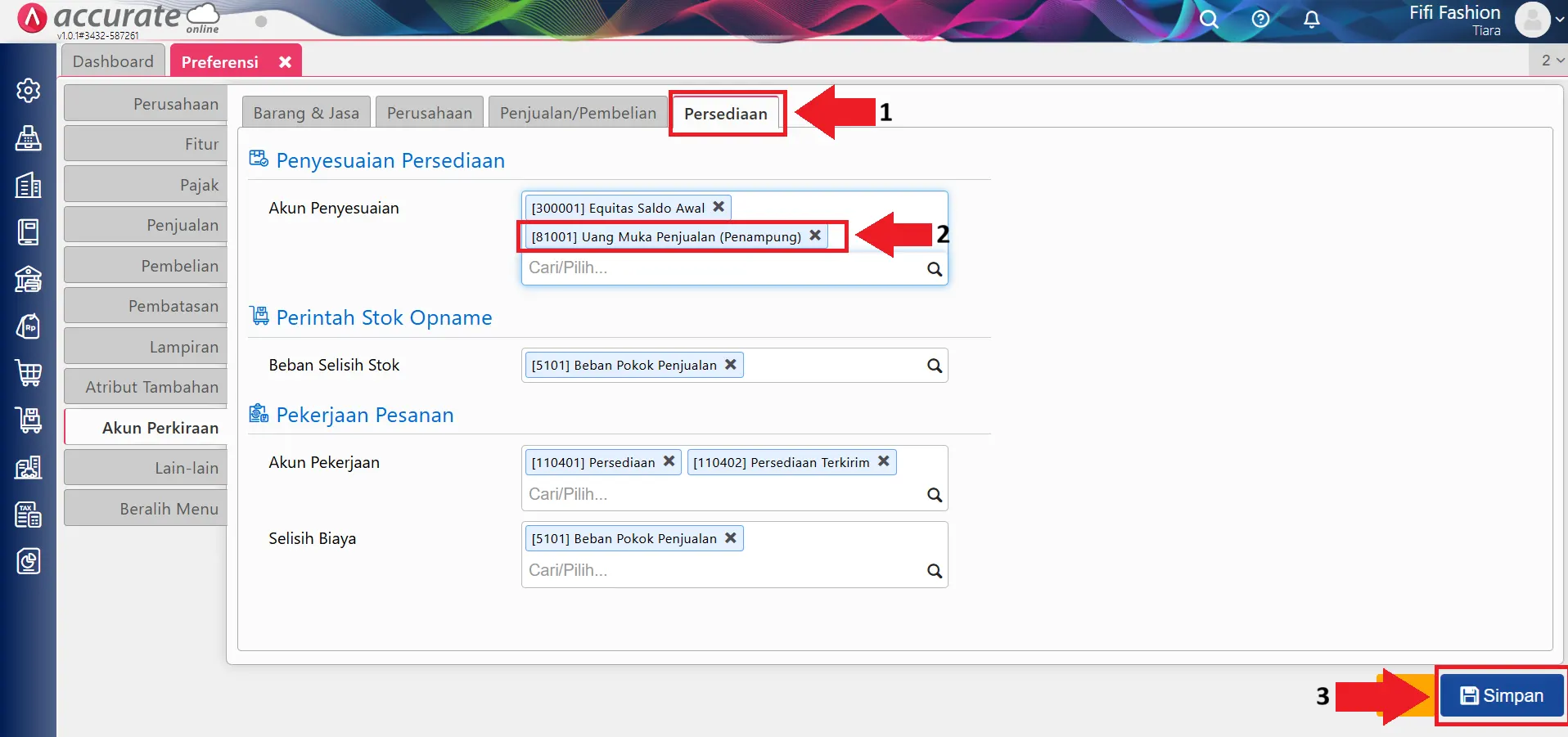 Mencatat uang muka penjualan berupa barang